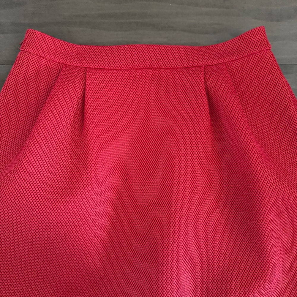 PINK TARTAN Tiffany Tech Skirt Coral Red Bubble Size 10  $250